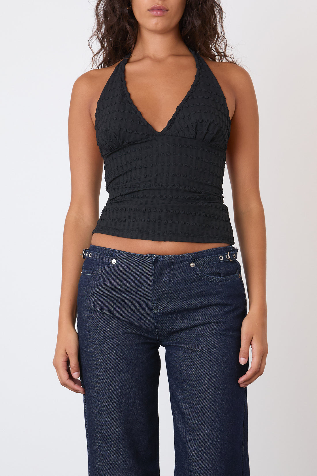 The Cindy Halter Top, Black