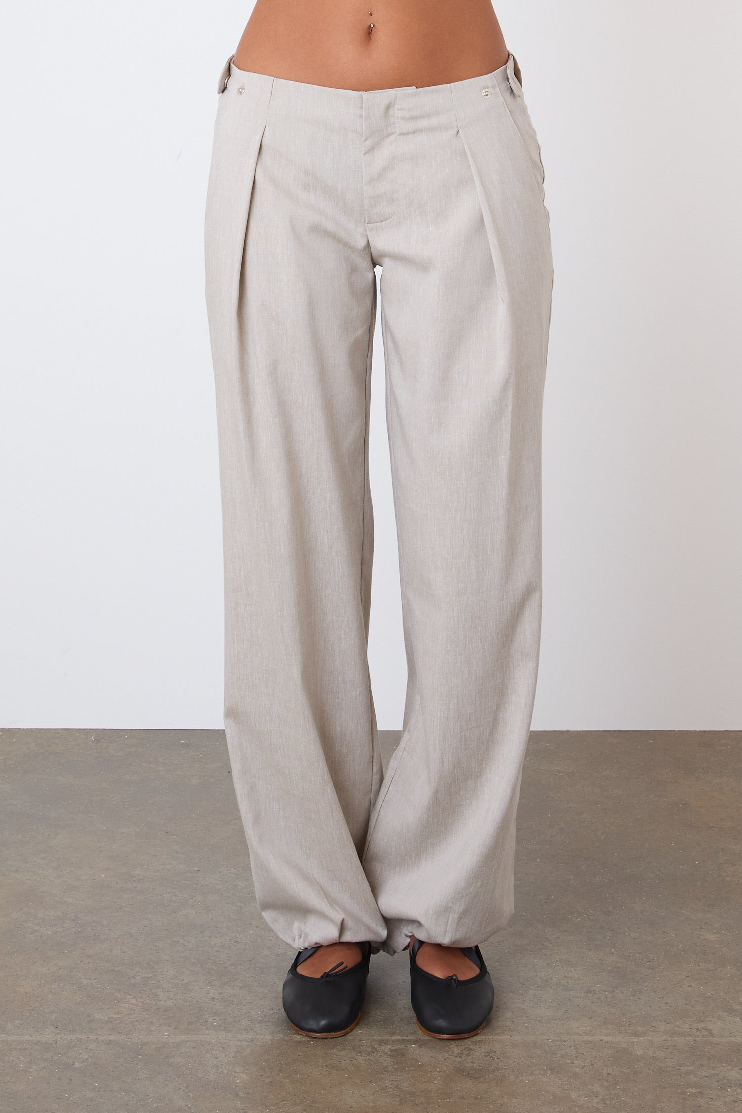 The Lola Drawcord Trousers, Birch
