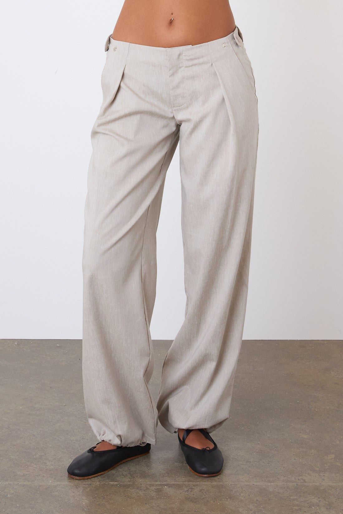 The Lola Drawcord Trousers, Birch