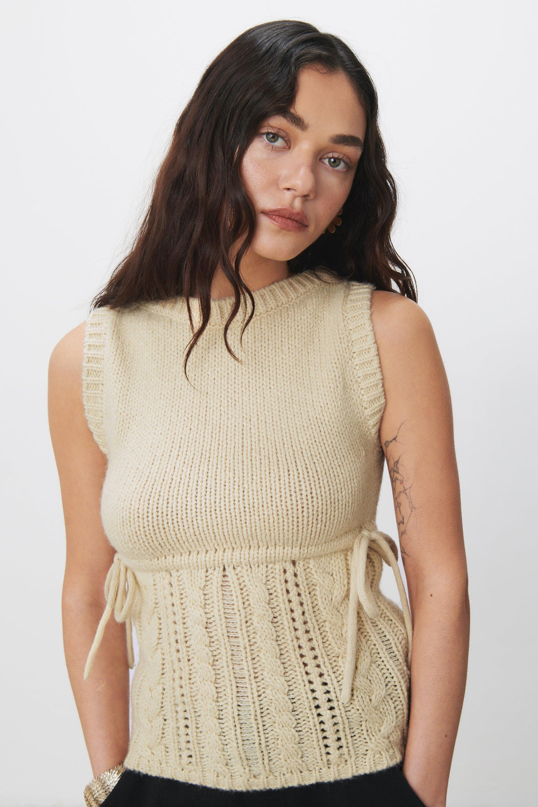 The Gabrielle Vest Knit, Buttercup