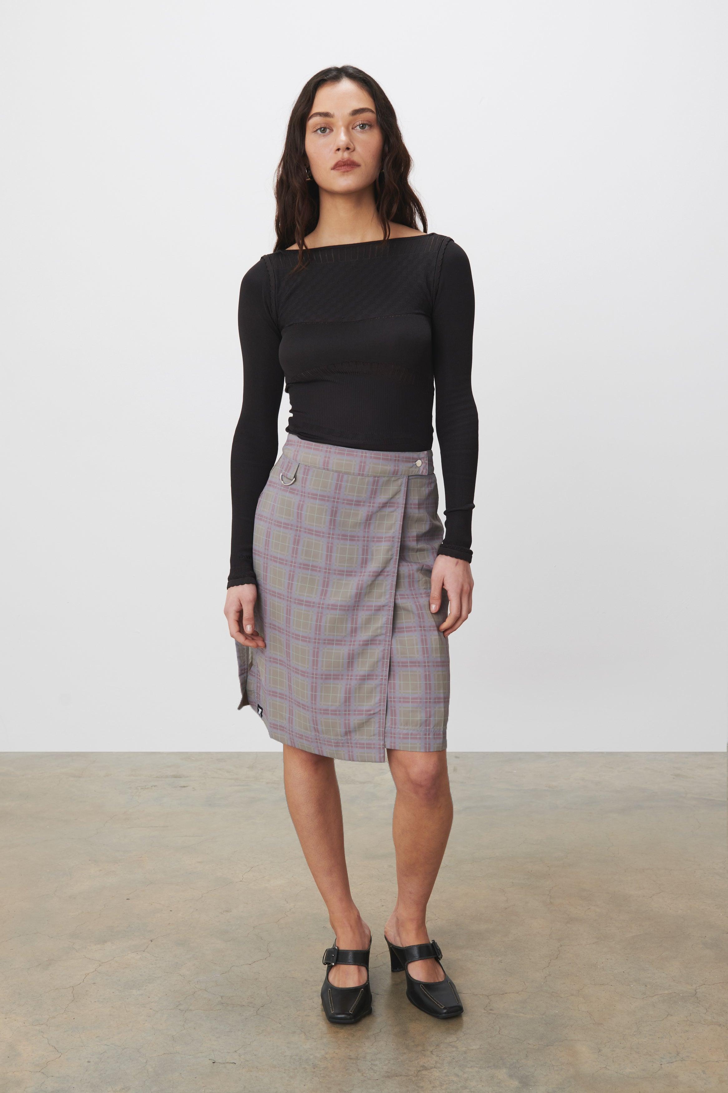 The Mimi Midi Skirt, Turf Multi - Peachy Den
