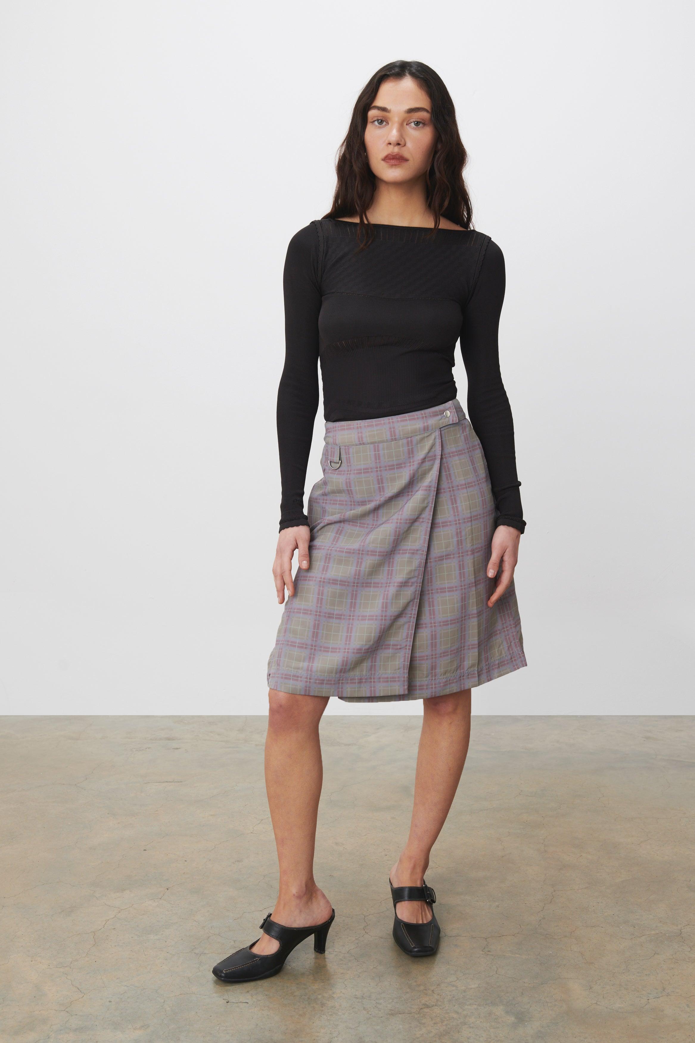 The Mimi Midi Skirt, Turf Multi - Peachy Den