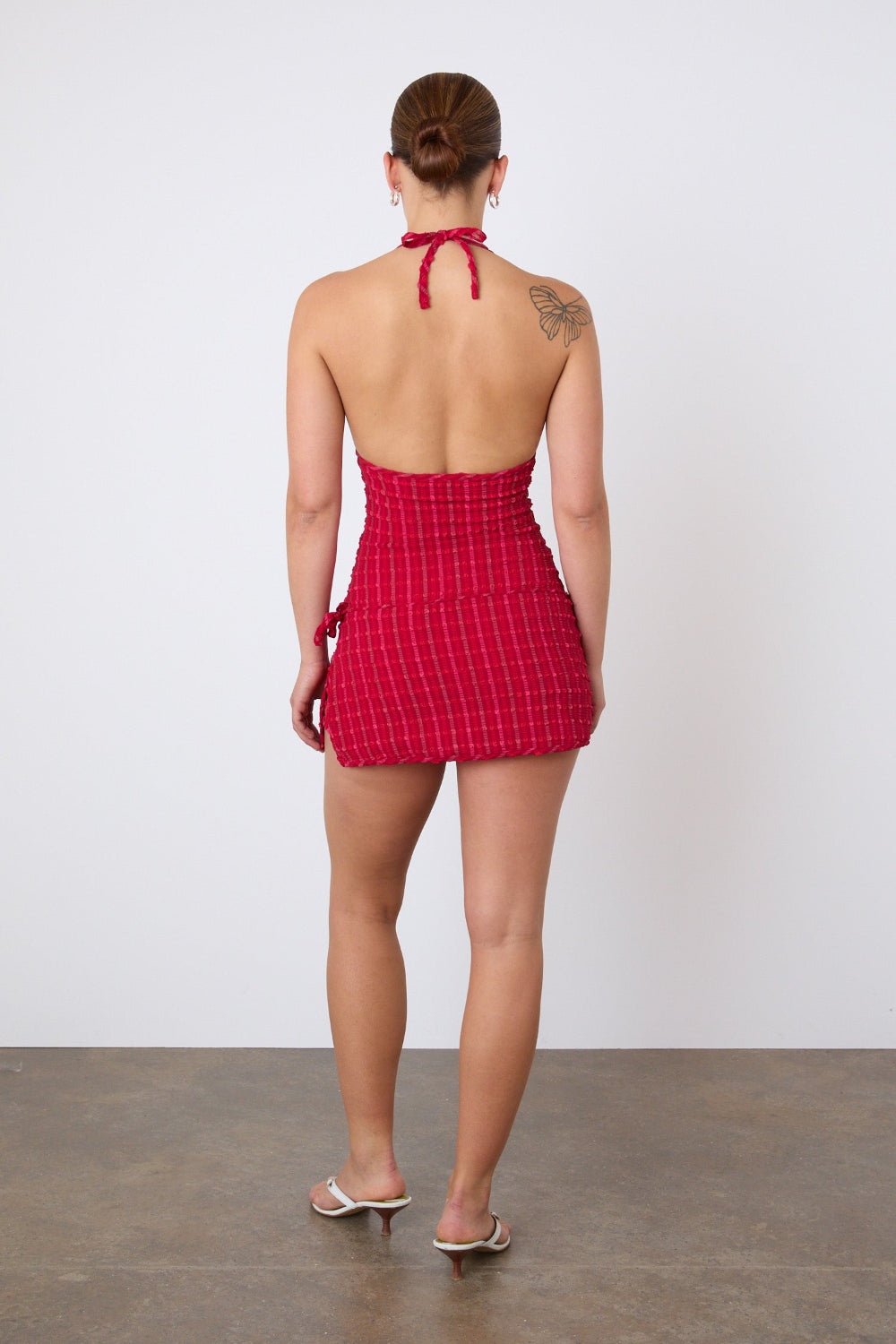The Cindy Halter Skort Dress, Lipstick