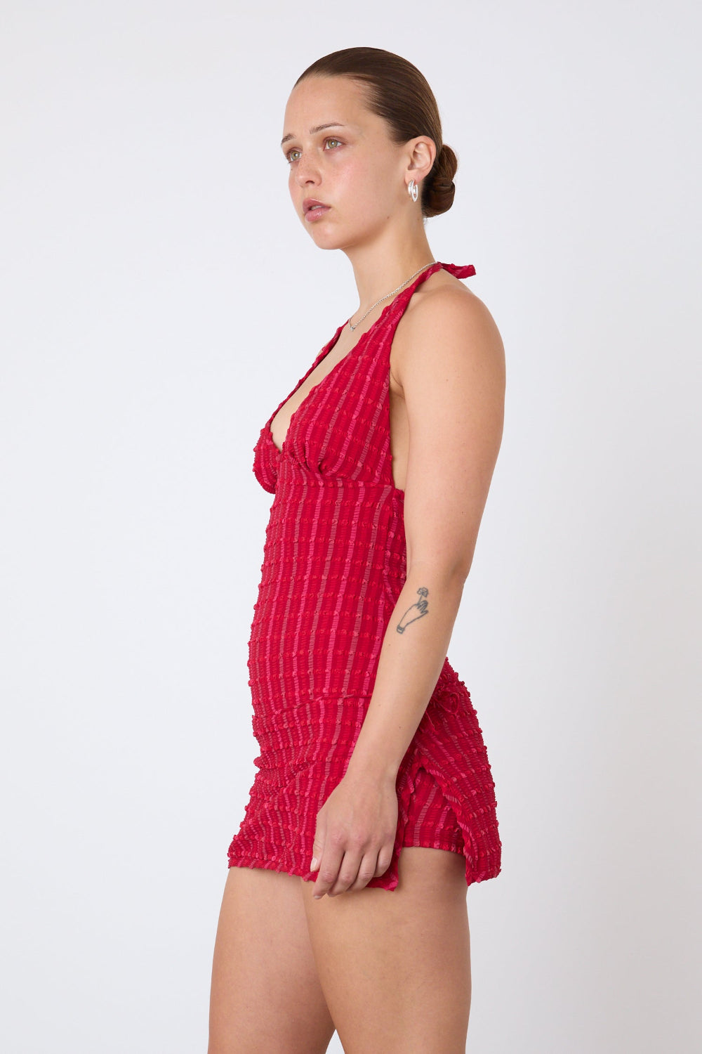 The Cindy Halter Skort Dress, Lipstick