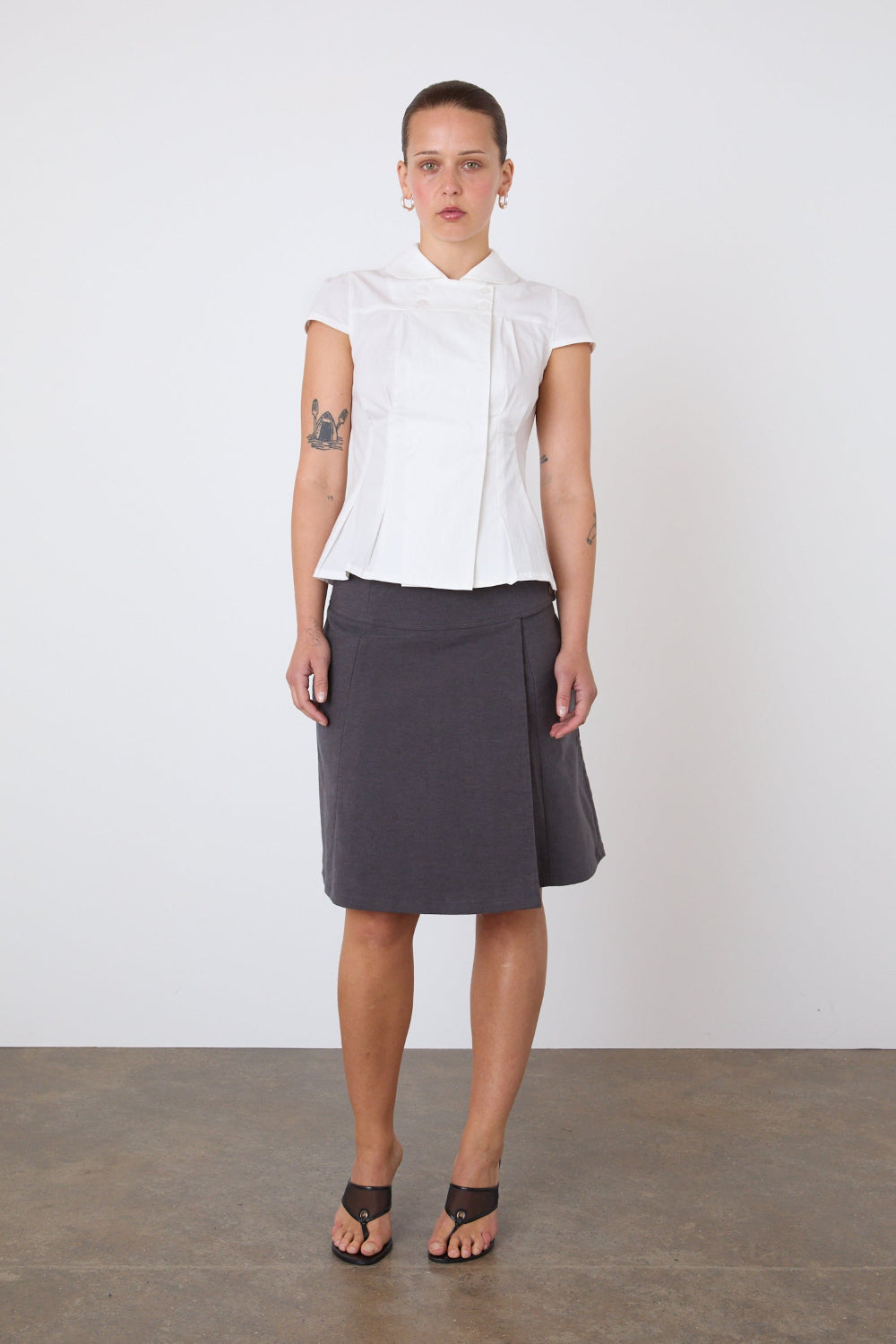The Edie Skirt, Graphite
