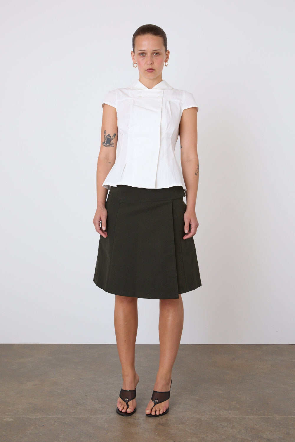 The Edie Skirt, Olive
