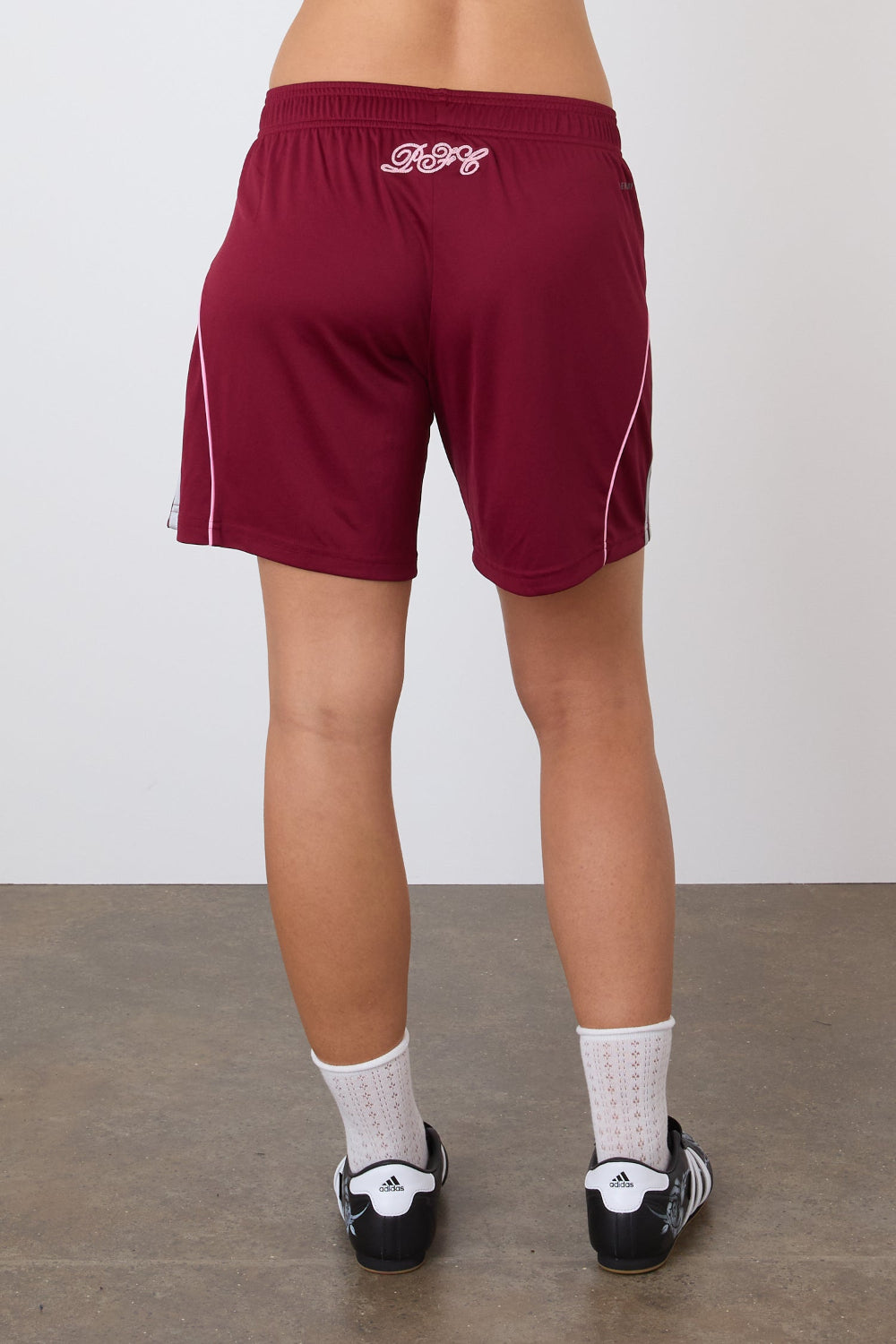 The Peachy FC x Adidas Away Shorts, Burgundy