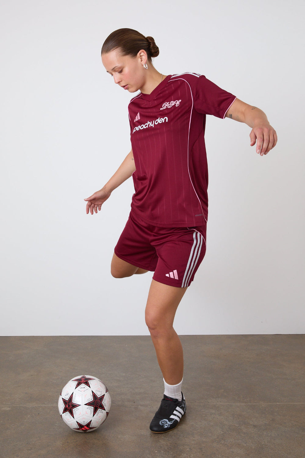 The Peachy FC x Adidas Away Jersey, Burgundy