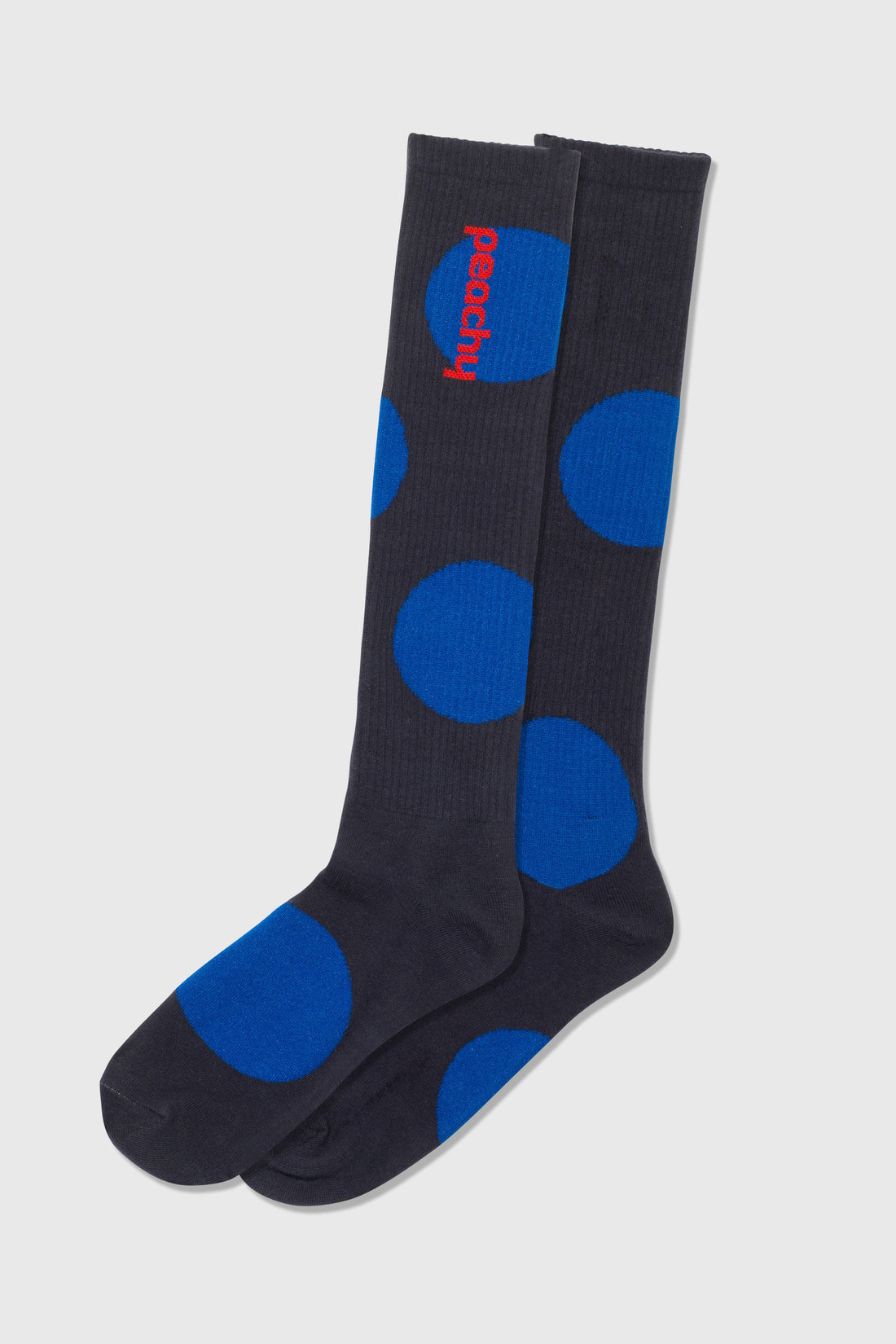 Polka Dot Socks, Blue / Black
