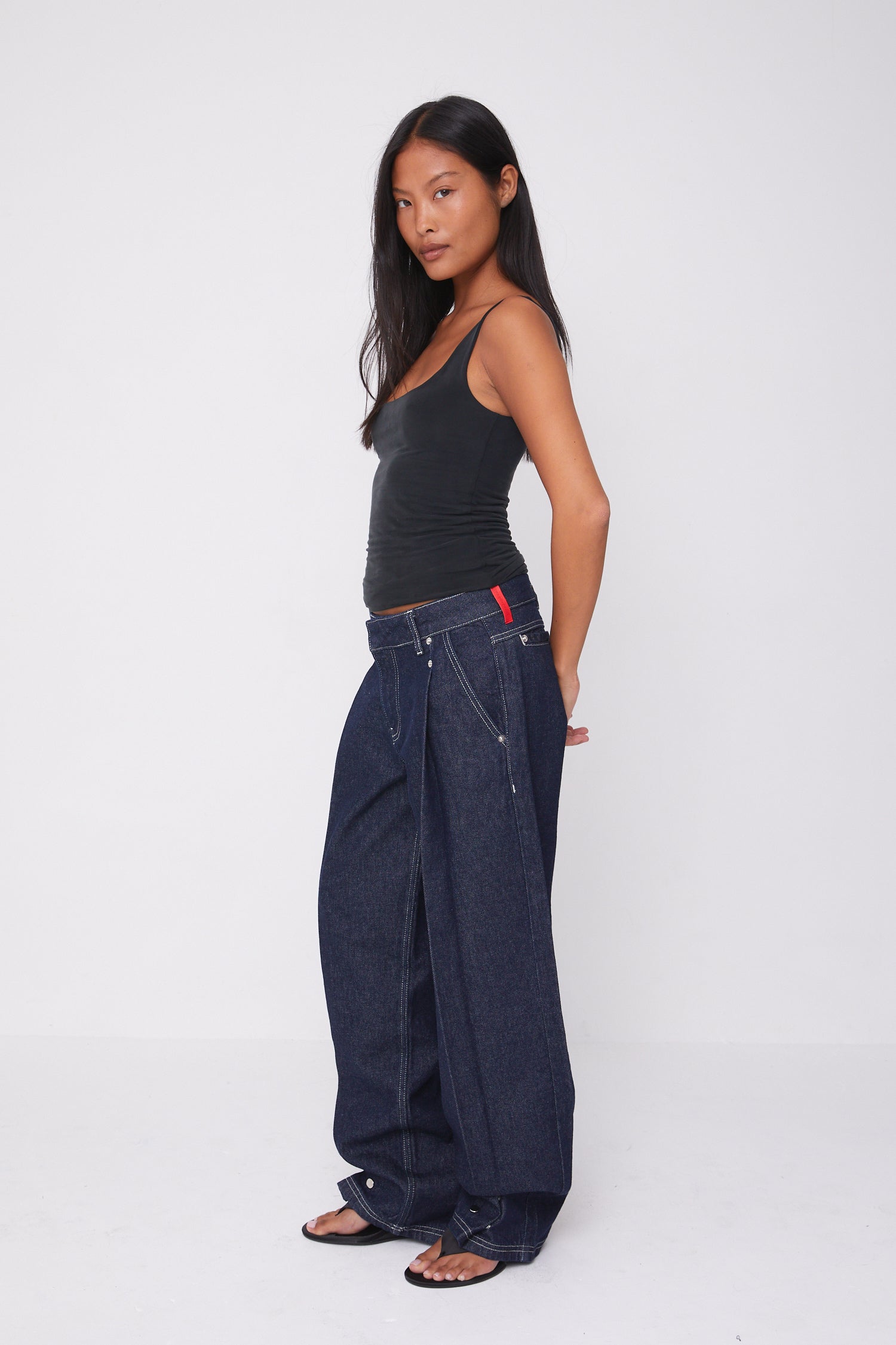 Lita Tailored Jeans, Indigo Rinse