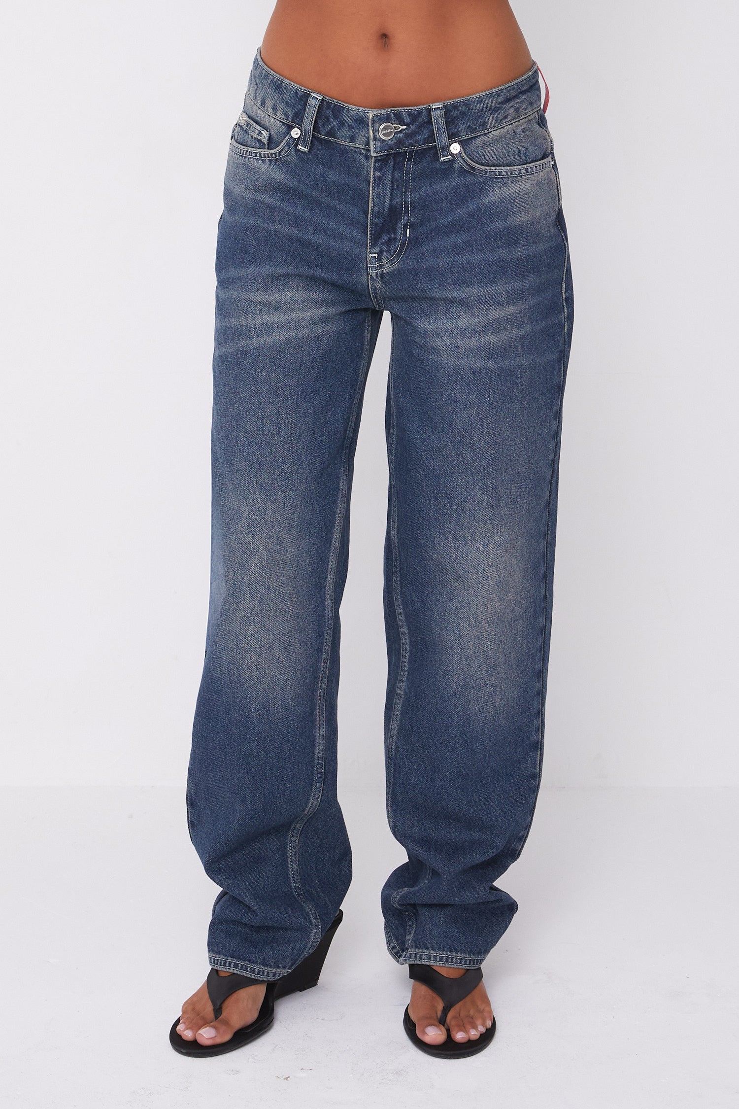 Joan Soft Barrel Jeans, Dark Fade