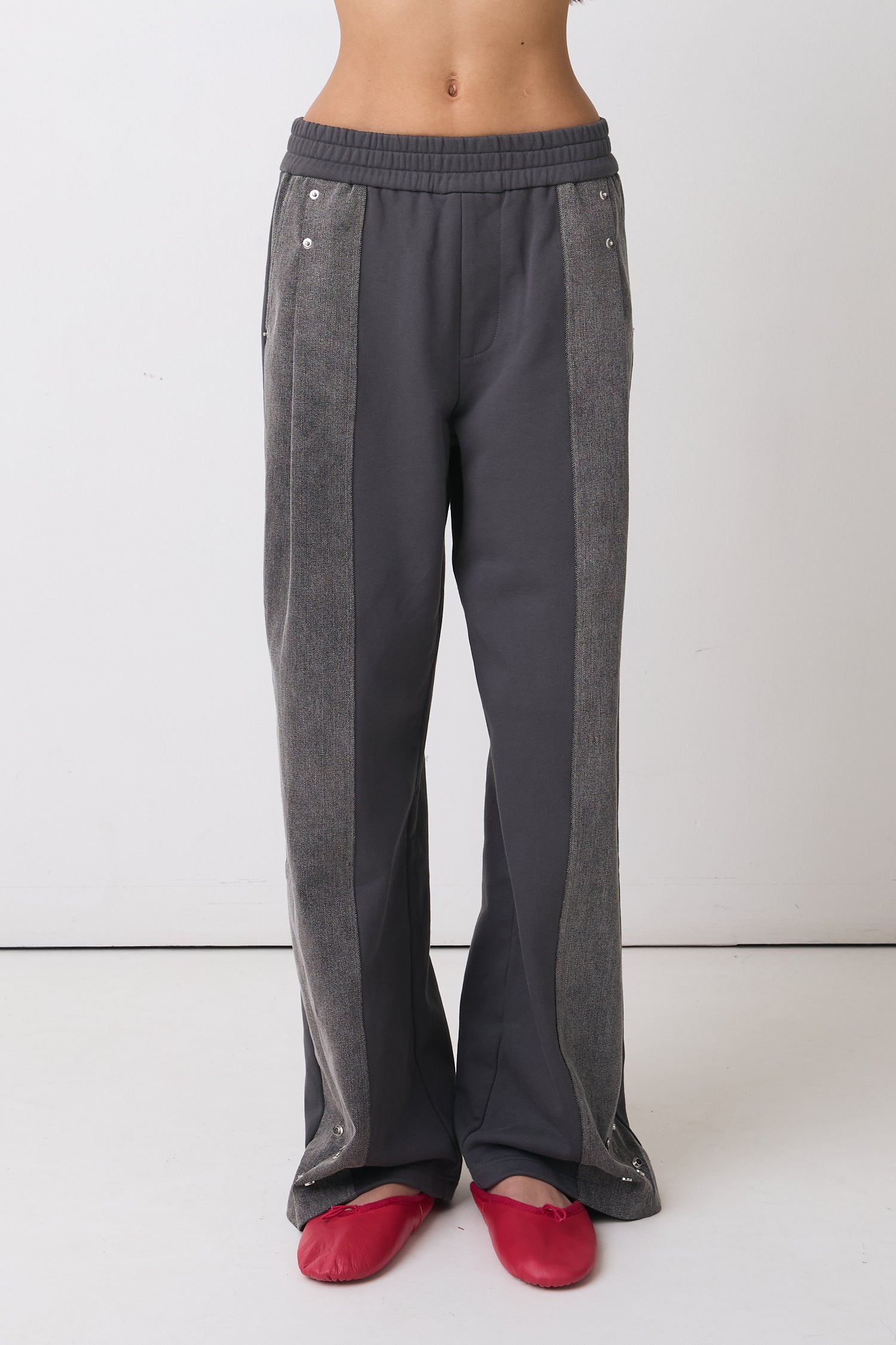Mercy Track Trousers, Grey Marl