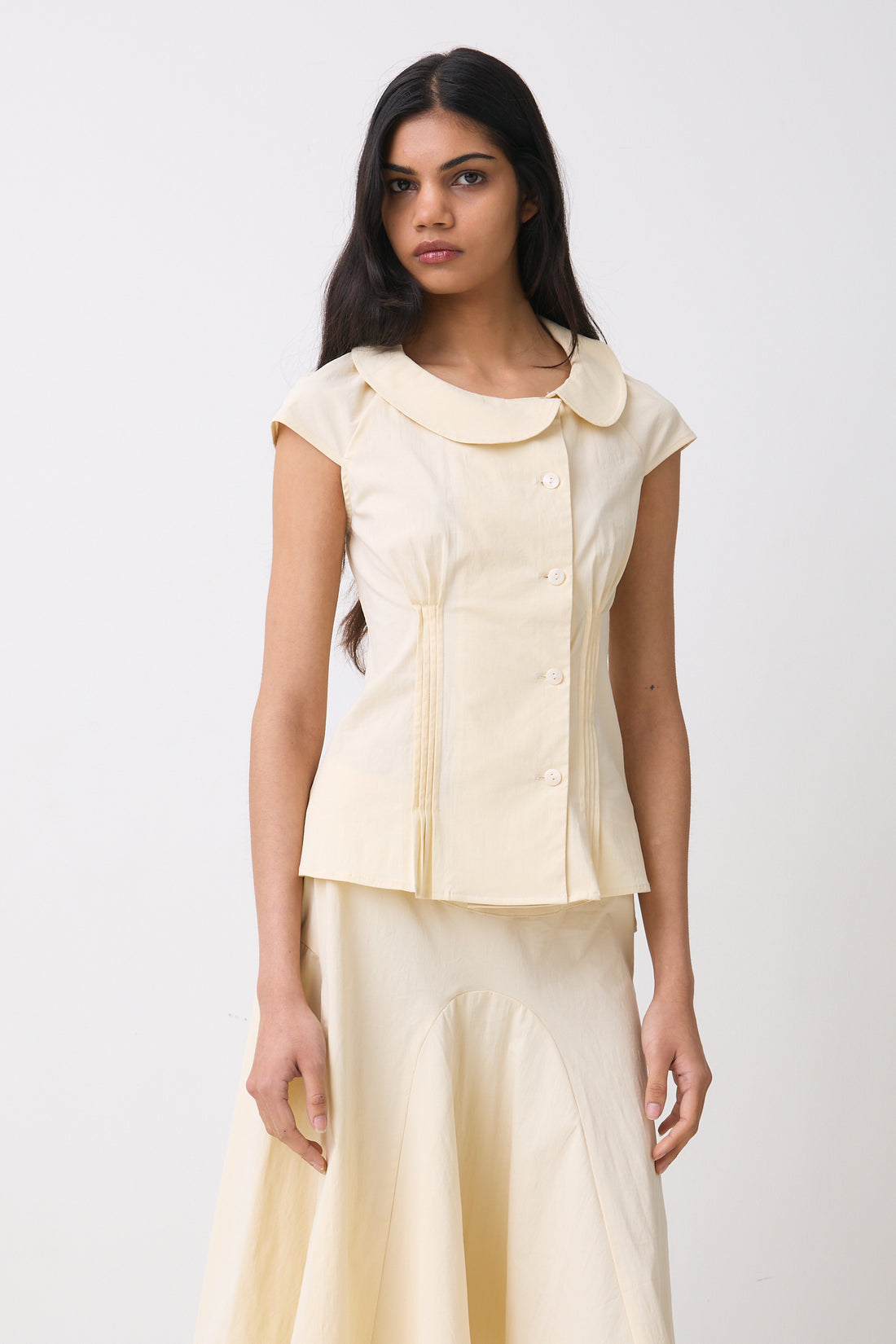 The Missy Asymmetric Blouse, Parchment | END Exclusive