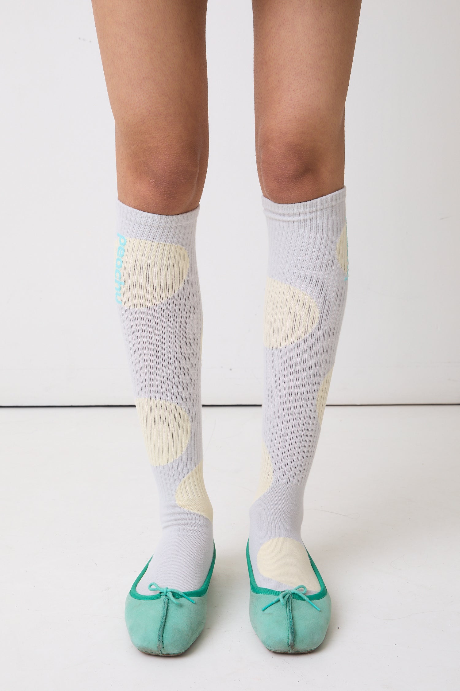 The Polka Dot Socks, Parchment / Grey | END Exclusive