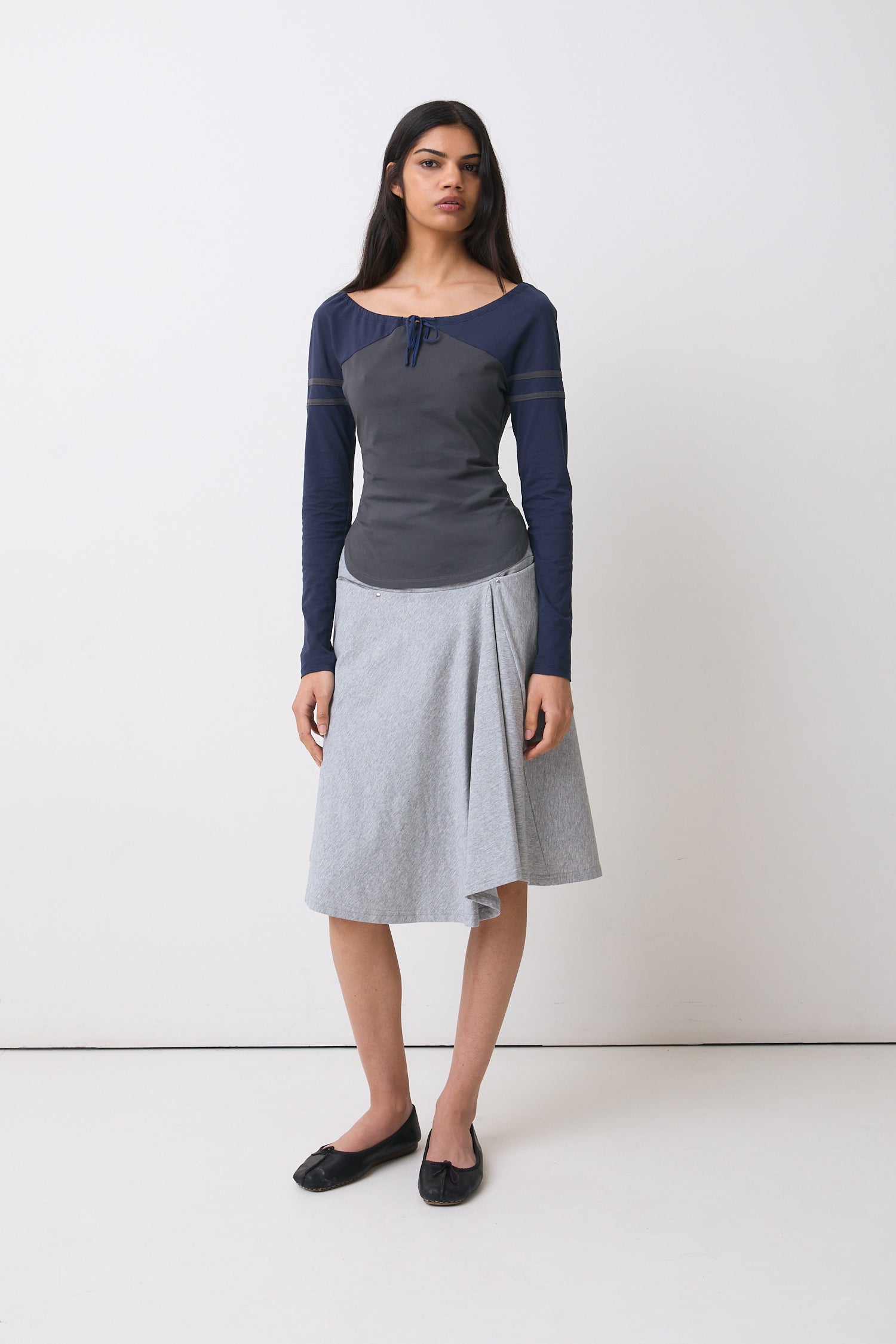 The Bebe Long Sleeve Top, Moonlight