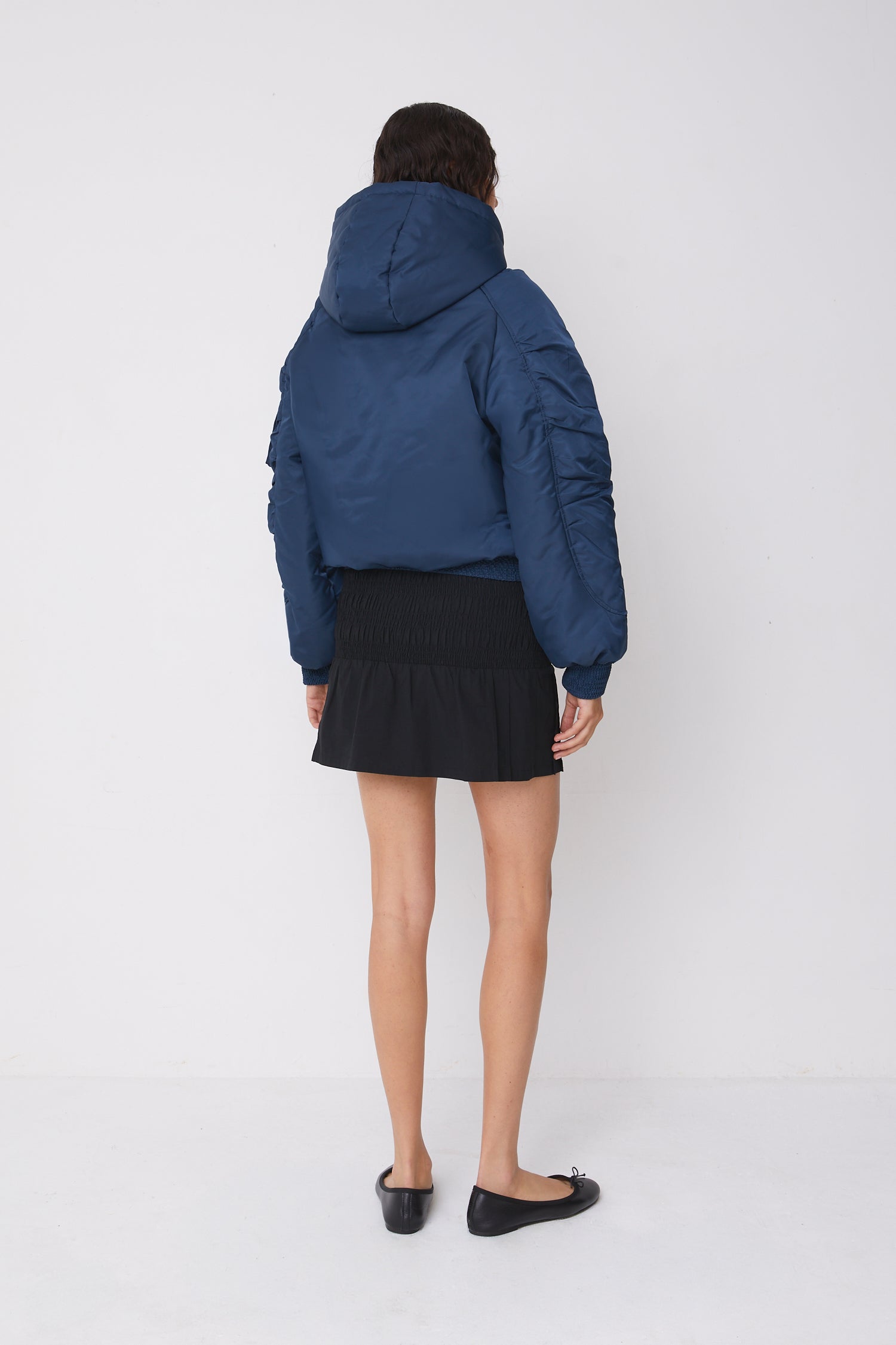 Penny Spring Bomber Jacket, Navy