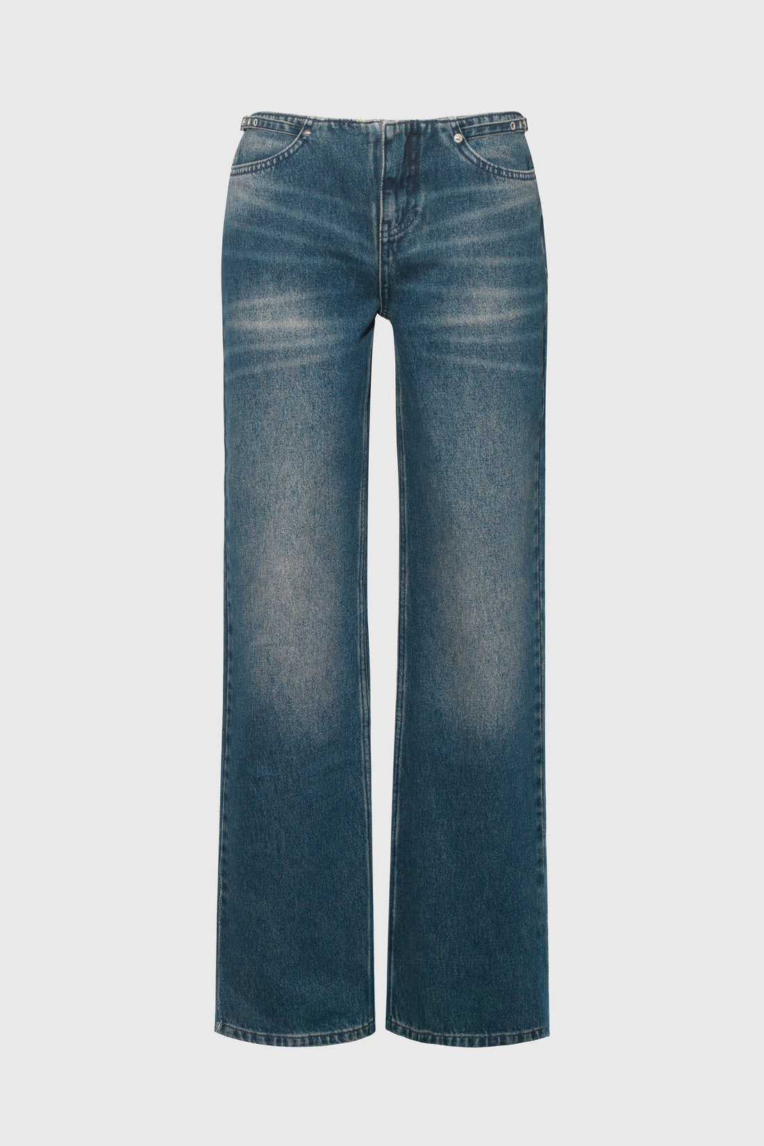 Stevie Low Rise Jeans, Dark Fade
