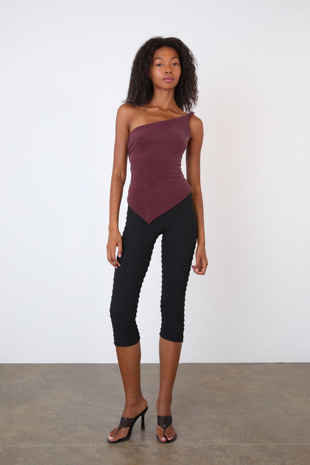 The Amelia One Shoulder Top, Hot Choc