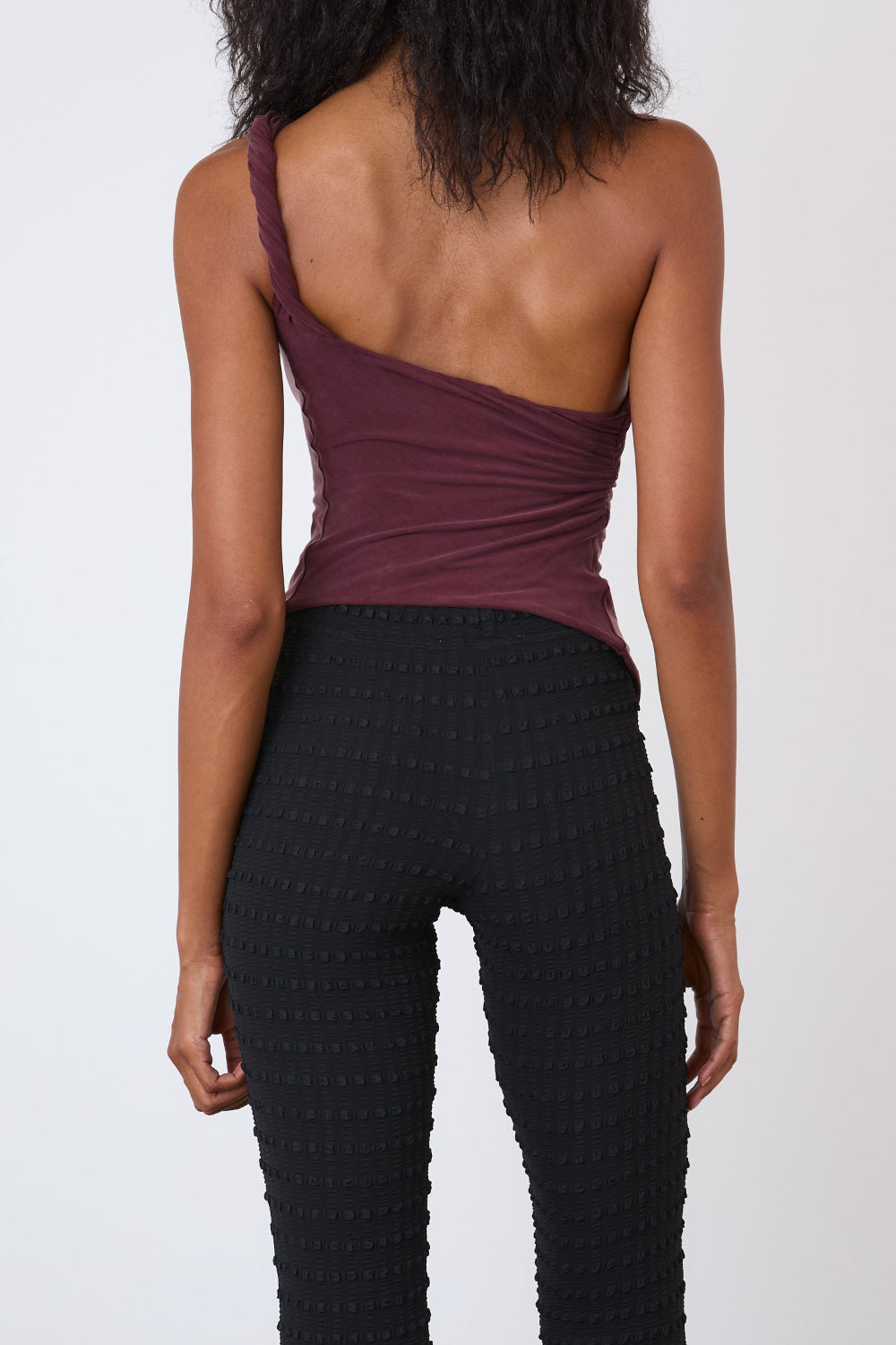 The Amelia One Shoulder Top, Hot Choc