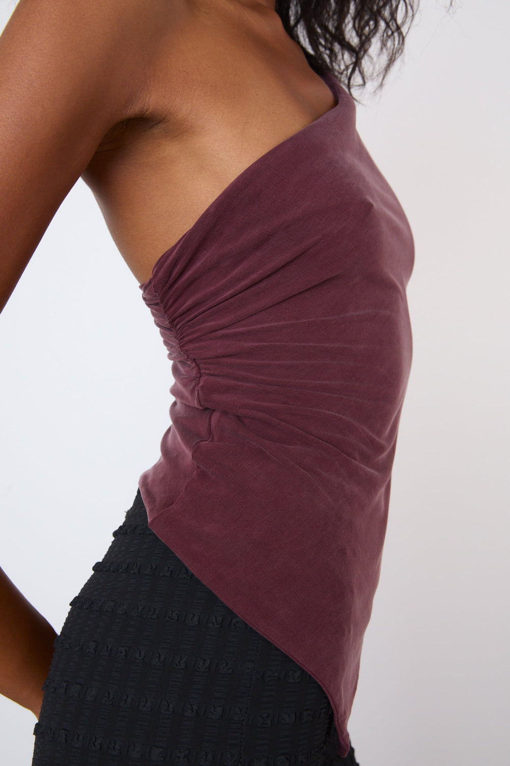 The Amelia One Shoulder Top, Hot Choc
