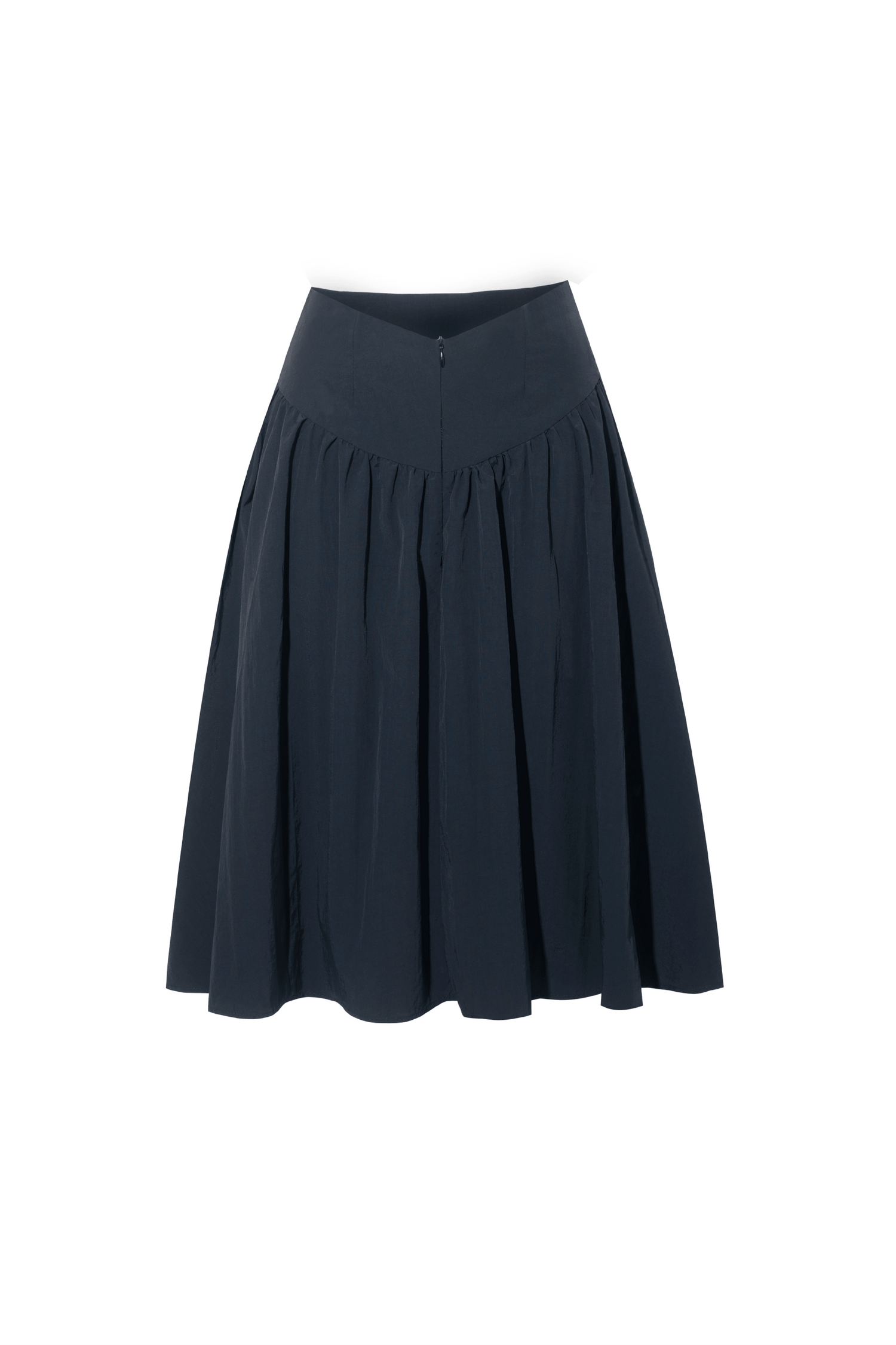 The Deba Midi Skirt, Onyx - Peachy Den