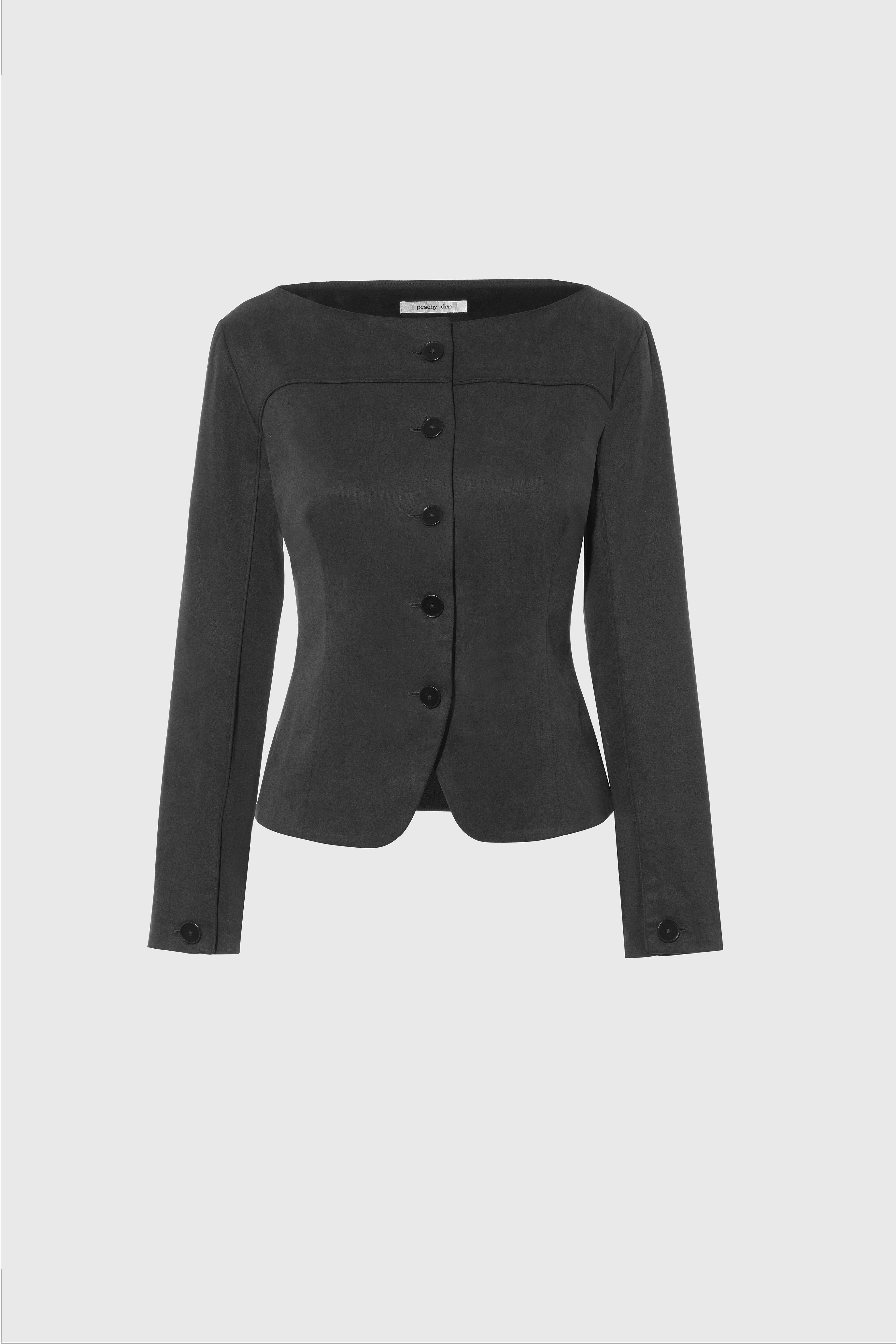 Bardot Top, Onyx