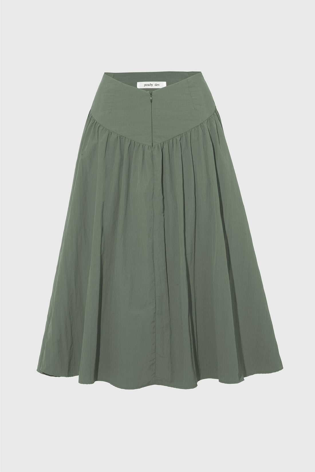Deba Midi Skirt, Slate Green