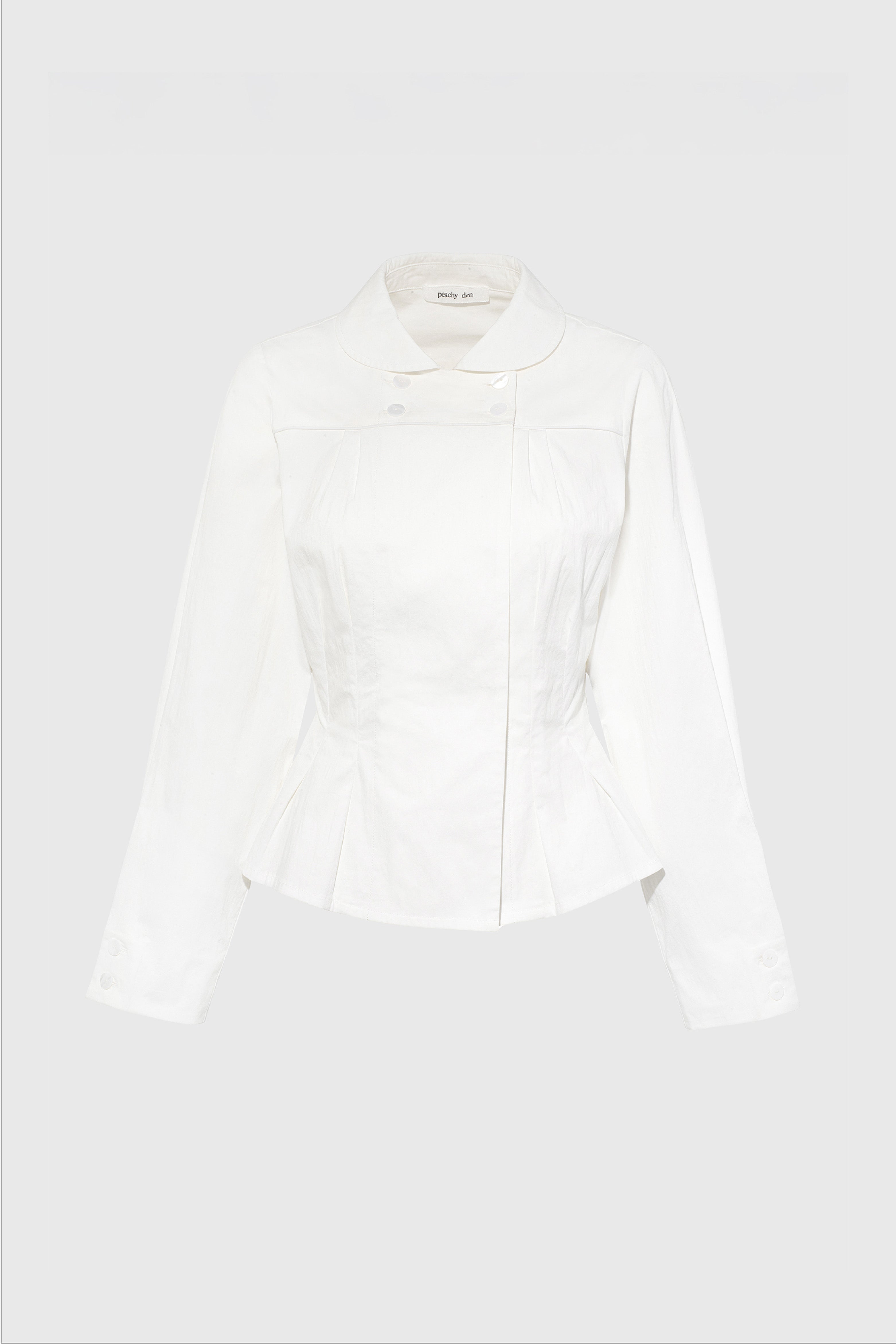 Missy Long Sleeve Blouse, Porcelain – Peachy Den