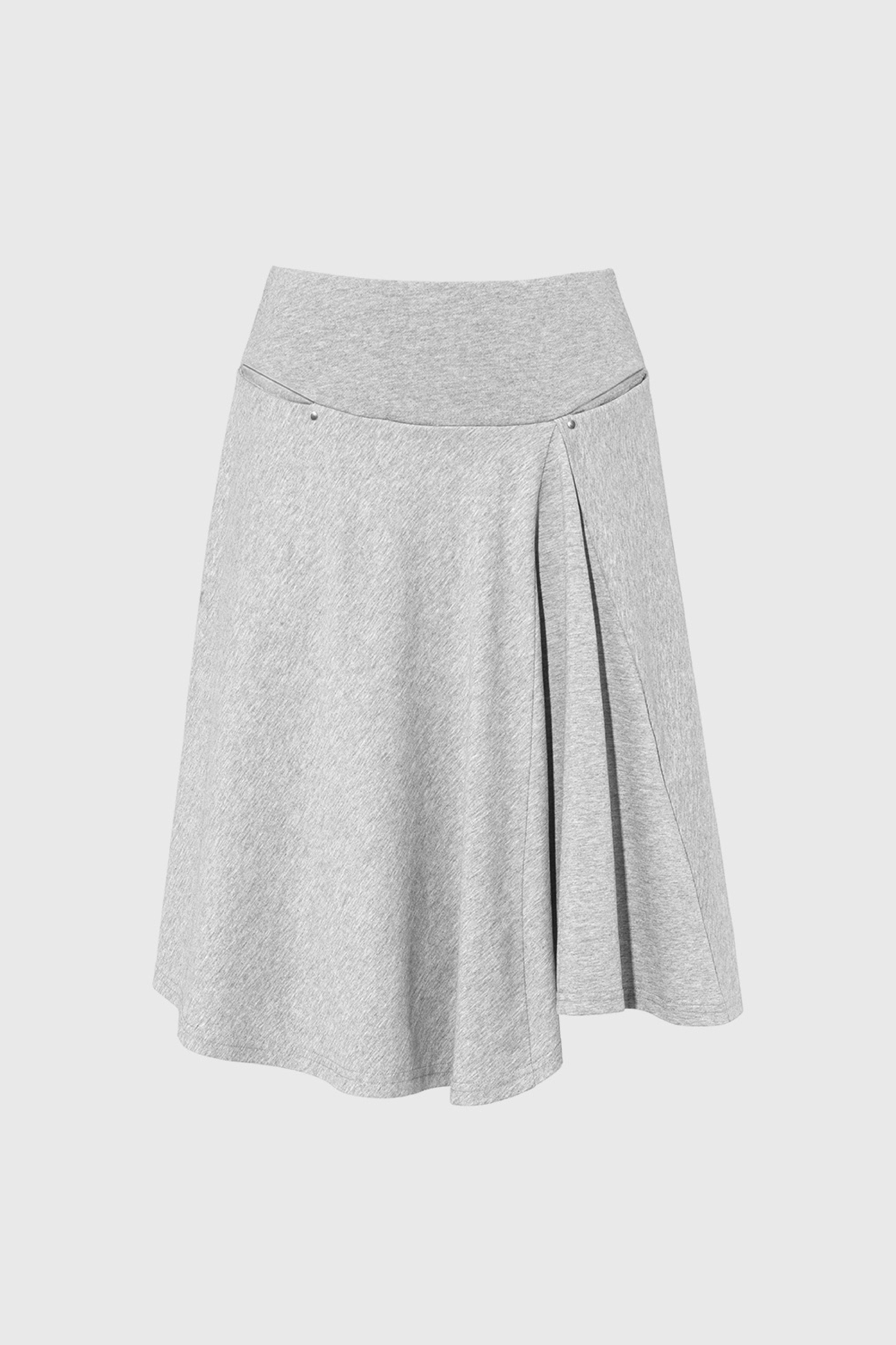 Joni Midi Skirt, Grey Marl – Peachy Den