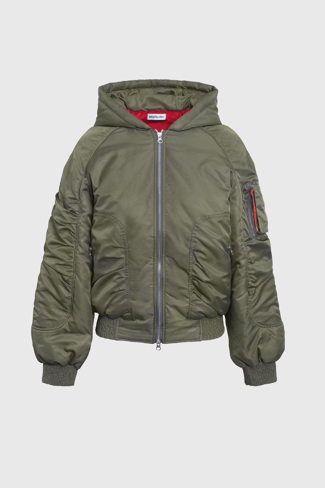 Penny Spring Bomber Jacket, Moss