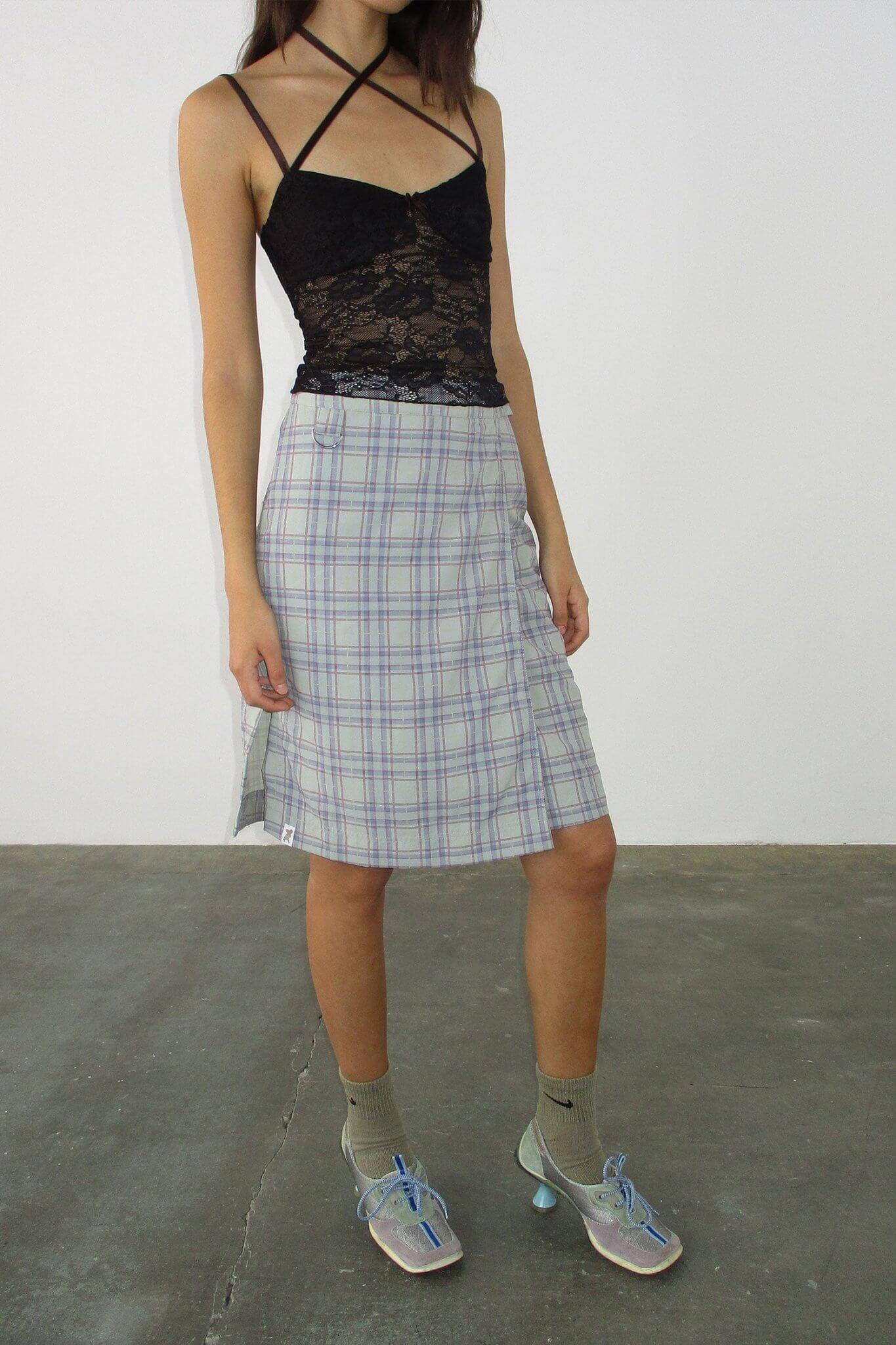 The Mimi Midi Skirt, Net Multi - Peachy Den